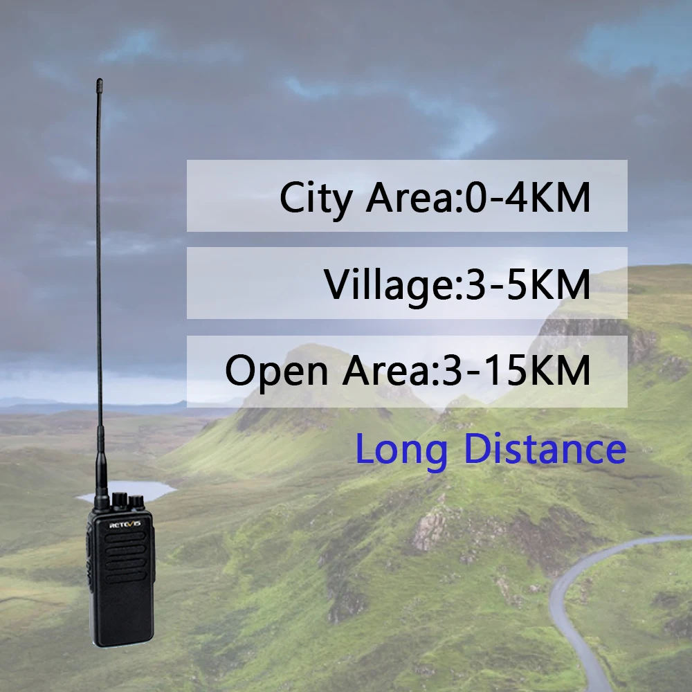 10w leistungs starkes Walkie-Talkie mit großer Reichweite 10 km retevis rt1 vhf oder uhf High-Class-Funks prech gerät für das Jagd geschäft