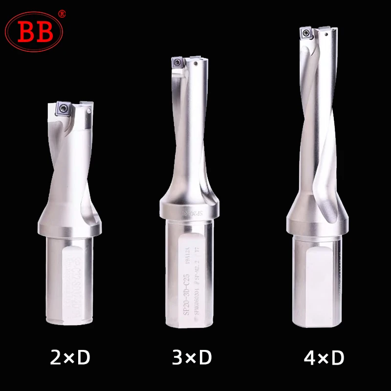 BB Magic Nhanh Indexable Khoan U Sáo Ốc Bông Che Lỗ Làm Dụng Cụ Mài Dao SP Lắp 2D/3D/4D/5D SPMG Cắt Kim Loại Dụng Cụ