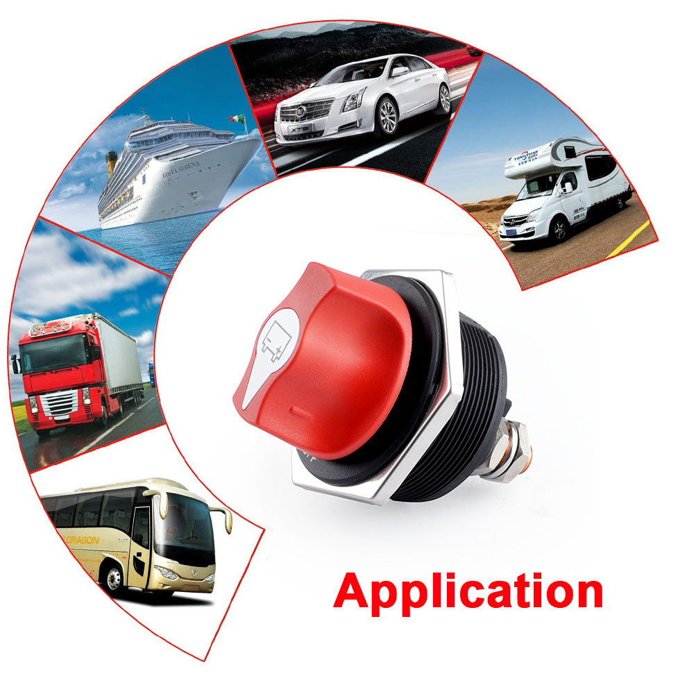 50 100 200 300A 車のバッテリーレースラリースイッチ 12V バッテリーディスコネクタアイソレータカットオフスイッチキット RV オートバイトラックボート