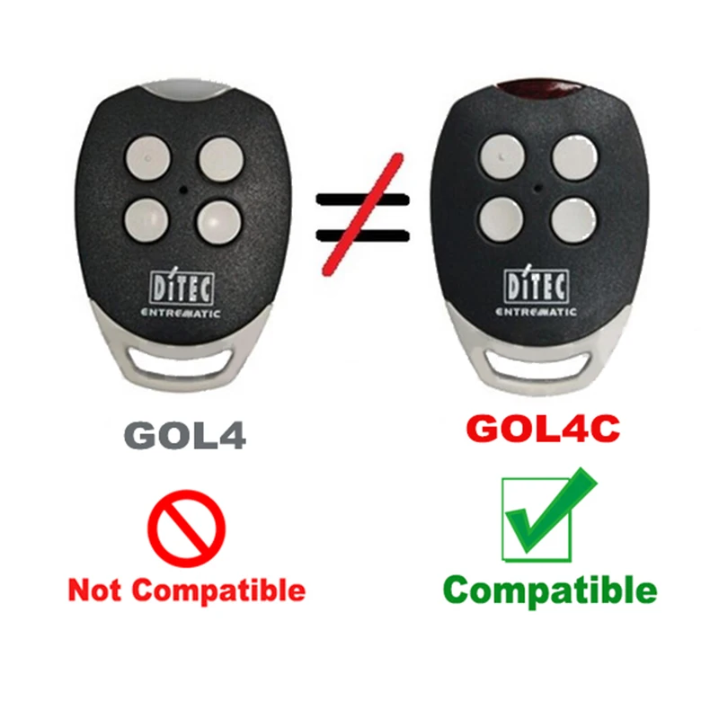 DITEC GOL4C Điều Khiển Từ Xa Cao Chất Lượng Copy 433.92MHz Điều Khiển Từ Xa Cho Nhà Để Xe Cửa Cổng Điều Khiển Từ Xa Duplicator