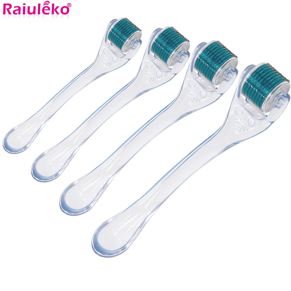 DRS 540 Micro Needle Derma Roller Microniddle Roller ไทเทเนียม Dermoroller สําหรับผม 0.2/0.25/0.3 มม.ความยาวเข็ม Mesoroller