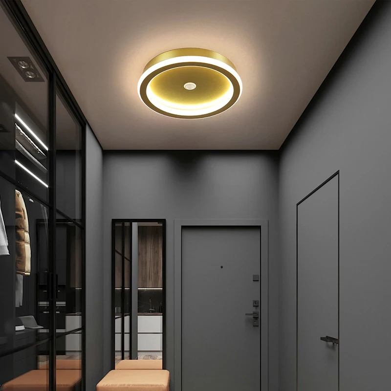 Cơ Thể Con Người Cảm Ứng Đèn LED Ốp Trần Đèn Hành Lang Lối Đi Bên Trong Vòng Cảm Biến Chuyển Động Cảm Biến 9W 14W 16W cho Phòng Khách Hiên Nhà 220V