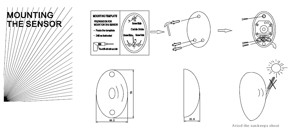 Tự Động Cửa An Toàn Đầu Dò Hồng Ngoại Cảm Biến/Swing/Trượt/Nhà Để Xe Cổng/Cửa An Toàn Hồng Ngoại Photocells IP55