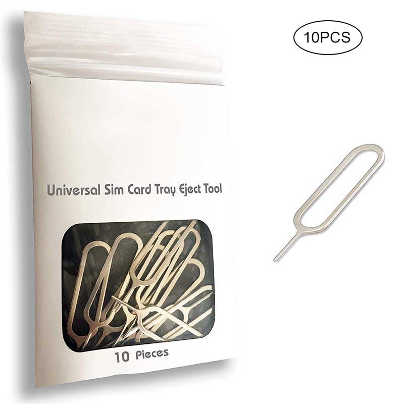 10 stücke Dünne Sim Karte Tray Pin Stoßen Entfernung Werkzeug Nadel Opener Auswerfer für Die Meisten Smartphone скрепка для сим карты sim Auswerfer Werkzeug