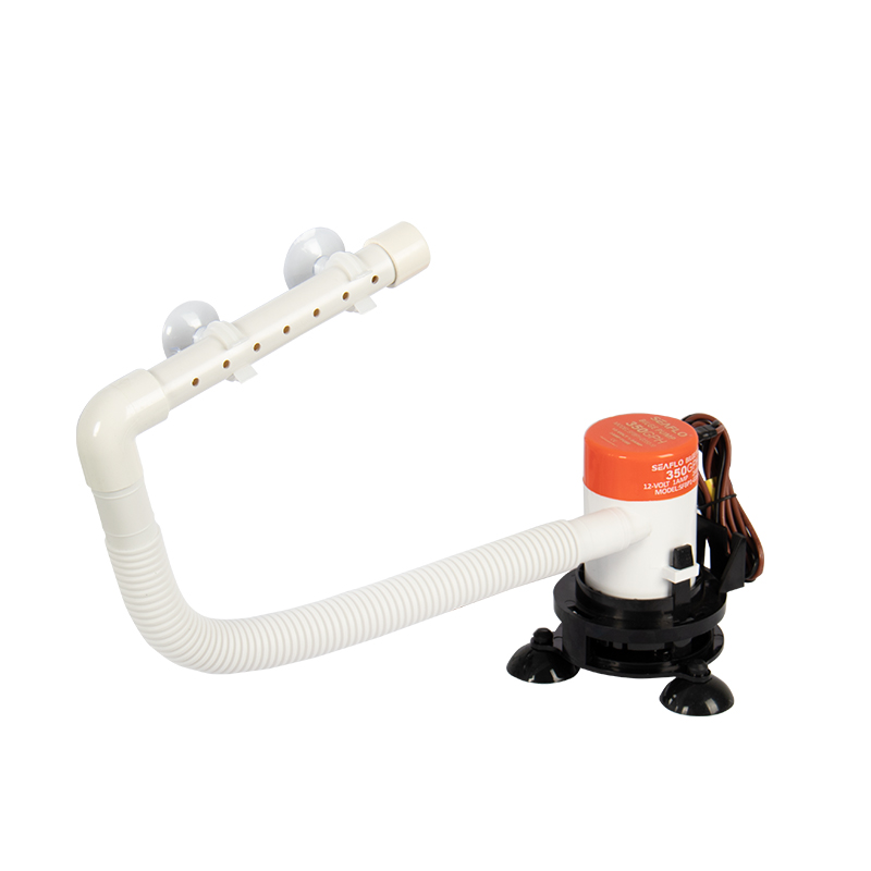 HANLlo12vエアレーションポンプライブ魚水族館ウォーターポンプマリンポンプロードボートウォーターポンプ万年筆吸引cu付き
