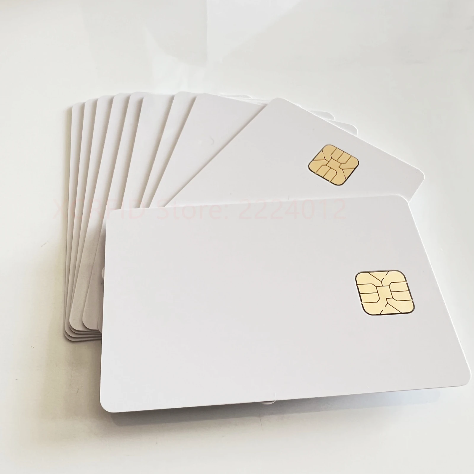 Tarjeta de PVC imprimible en blanco de inyección de tinta SLE4428 para todas las impresoras de inyección de tinta, tarjeta IC inteligente de inyección de tinta con Chip de contacto estándar ISO7816, 50 unids/lote