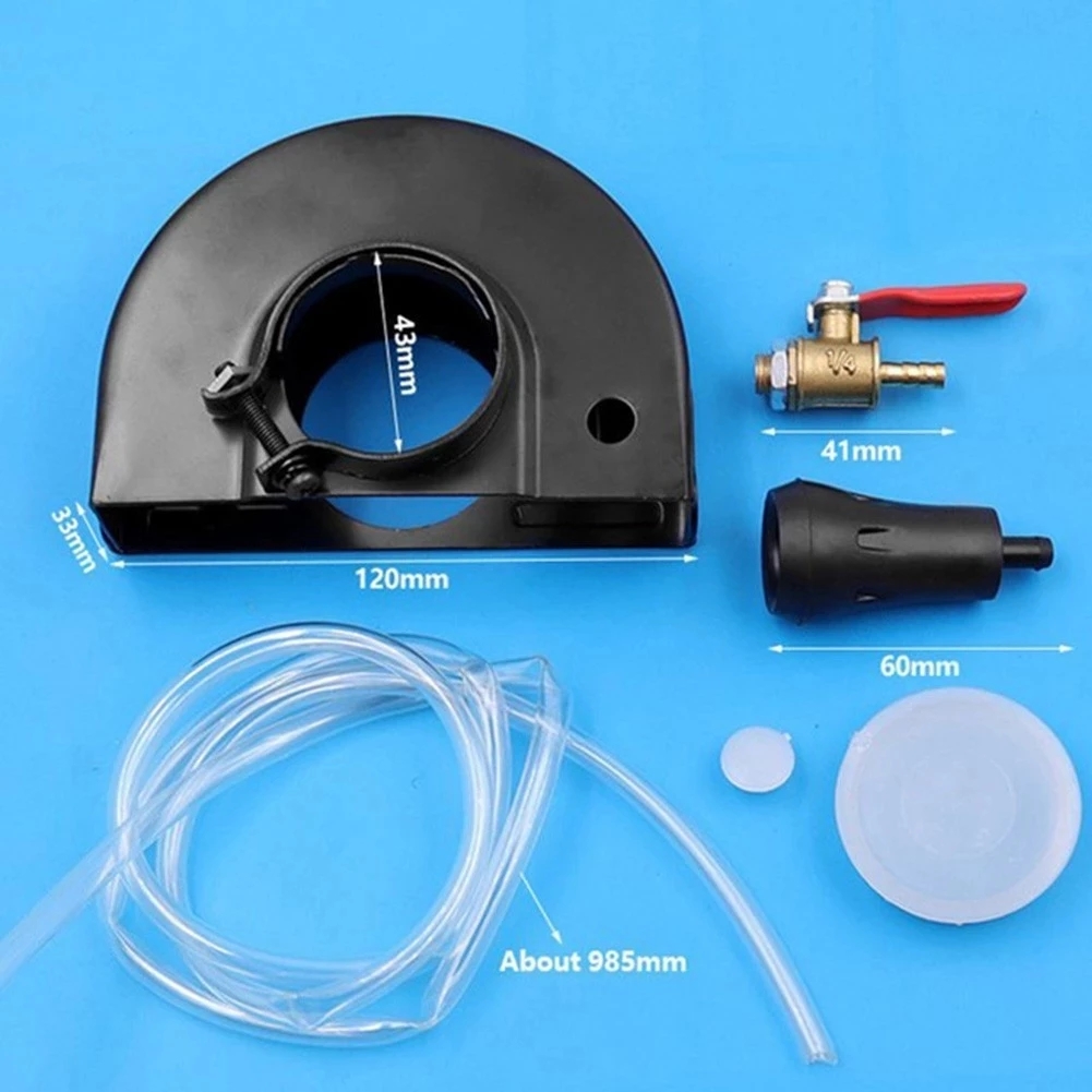 120*43mm Winkel Grinder Set Wasser Schneiden Maschine Basis Mit Schutz Shroud Wasser Abdeckung Sammeln Sicherheit Pumpe Staub