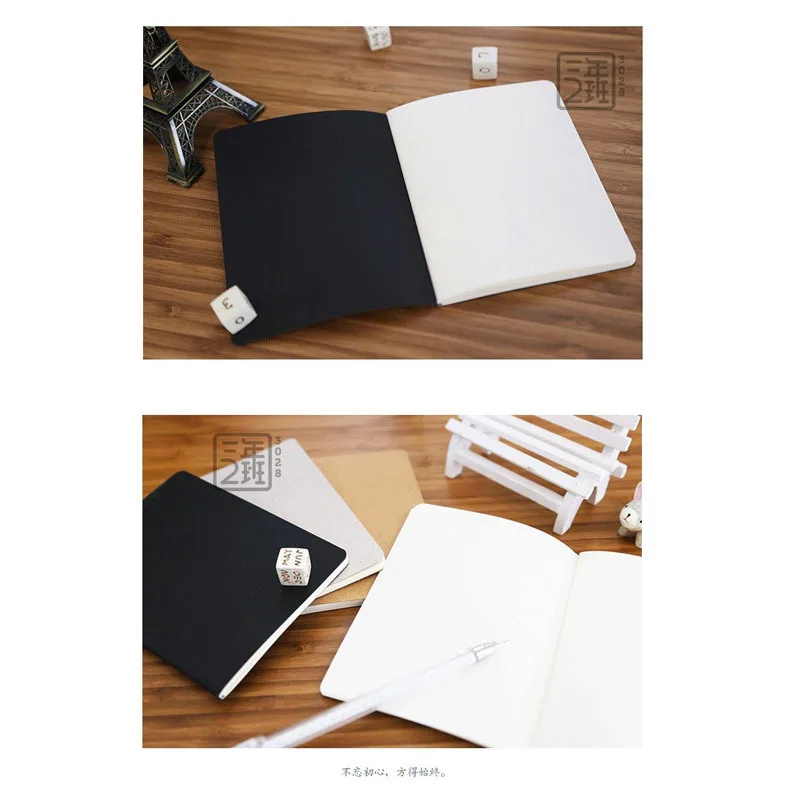 Năm 2023 Thủ Công Máy Tính Xách Tay Đồ Dùng Văn Phòng Nhật Ký Sách Tự Làm Retro Kraft Giấy Trống Memo Pad Phác Thảo Sách Notepad