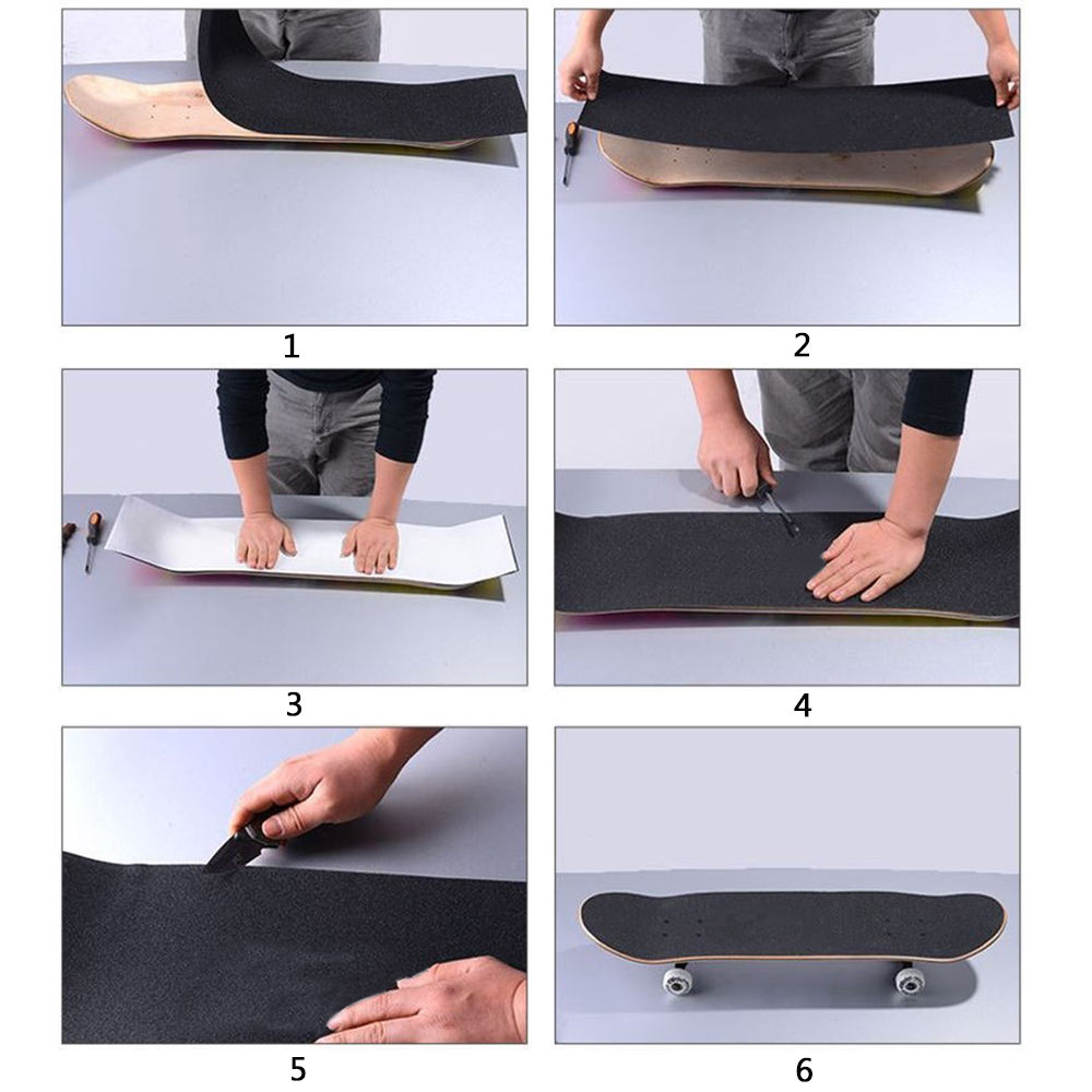 Multistyles ลื่นสําหรับสเก็ตบอร์ดสติกเกอร์ Longboarding Griptape อุปกรณ์เสริม Grip เทปสเก็ตบอร์ดดาดฟ้ากระดาษทราย