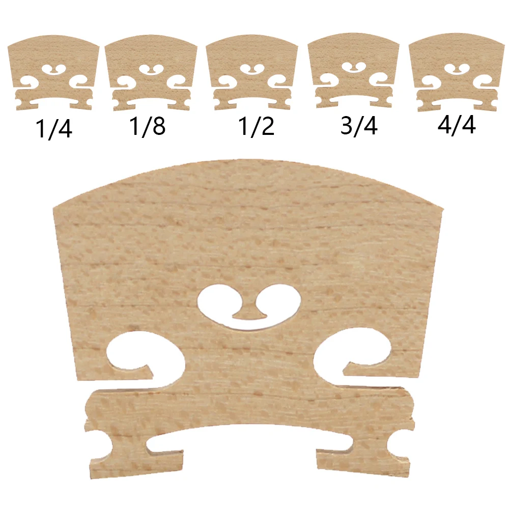 Vĩ Cầm Cây Cầu Fiddle Gỗ Phong Cho 4/4-3/4-1/2-1/4-1/8 Kích Thước Phụ Kiện Nhạc Cụ Đàn Vĩ Cầm dây Cầu Một Phần Công Cụ