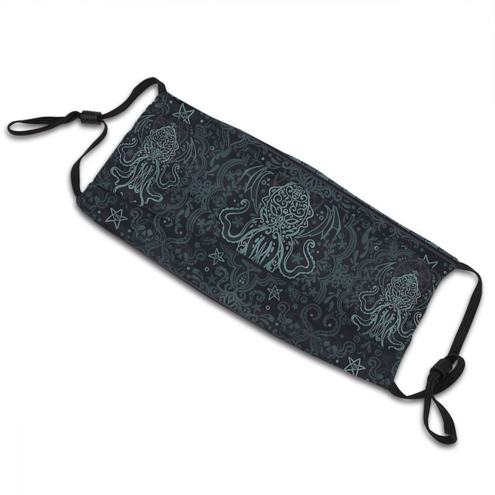 Cthulhu Mythos Lovecraft Horror Große Alte Diejenigen Mascarilla Lavables Kühlen Designer Gesicht Maske