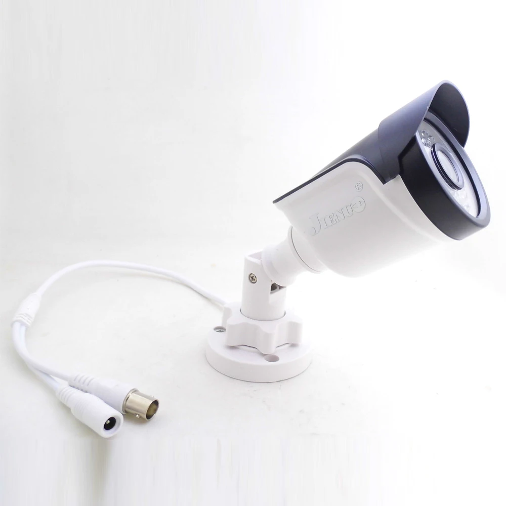 JIENUO AHD Telecamera di Sorveglianza di Sicurezza 720P 1080P 4MP 5MP Analogico A Infrarossi Visione Notturna CCTV Esterna Impermeabile 2mp Hd Casa Cam