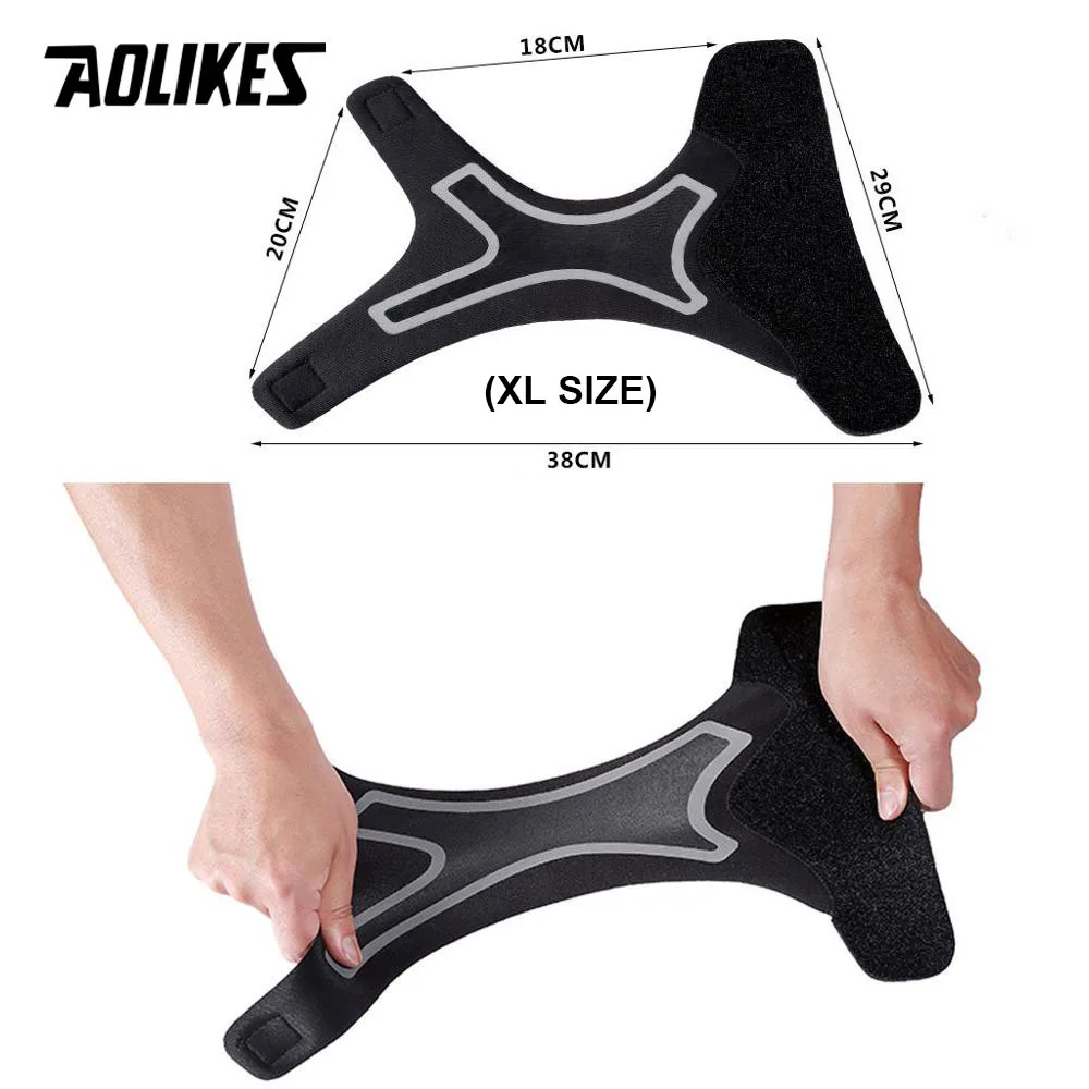 AOLIKES 발목 지지대, 탄력성 무료 조정 보호 발 붕대, 염좌 예방 스포츠 피트니스 가드 밴드