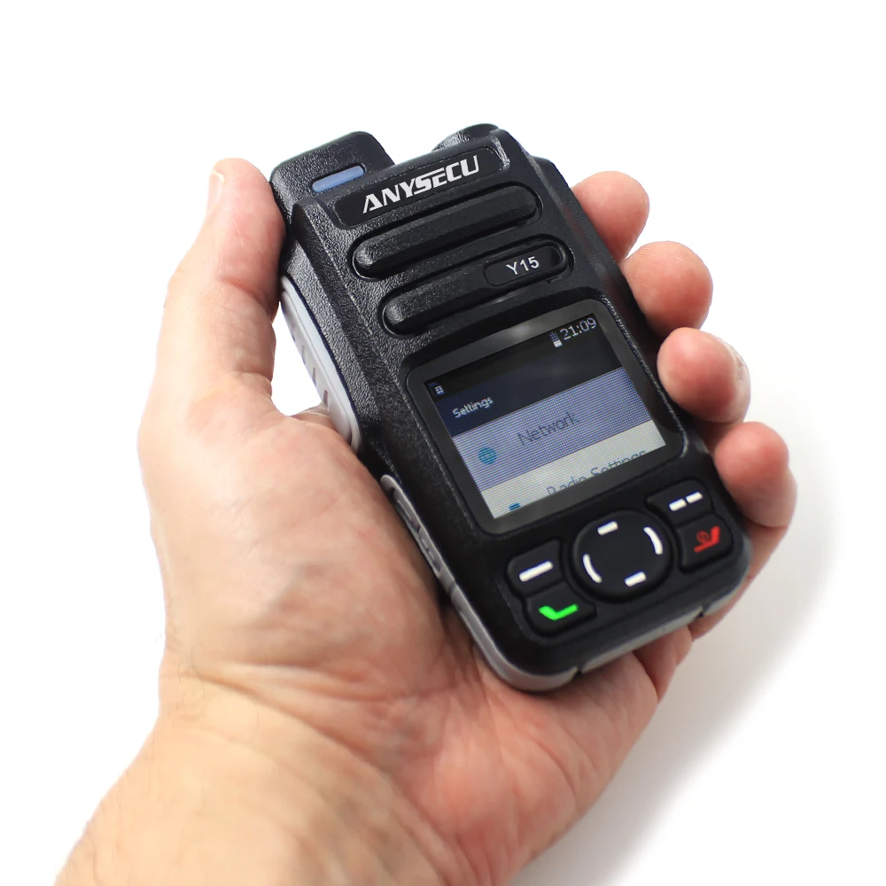 ANYSECU Y15 Android 5.1 Radio di rete 4G LTE/WCDMA/GSM POC Walkie Talkie compatibile con Zello o Real-ptt