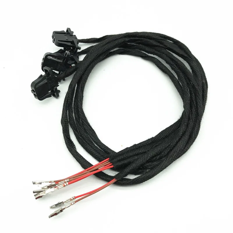 Arnés de cableado de Cable de luz LED para puerta de bienvenida interior de coche para VW Golf MK5 MK6 7 MK7 7,5 Jetta Passat B6 B7 B8 Tiguan Superb SEAT