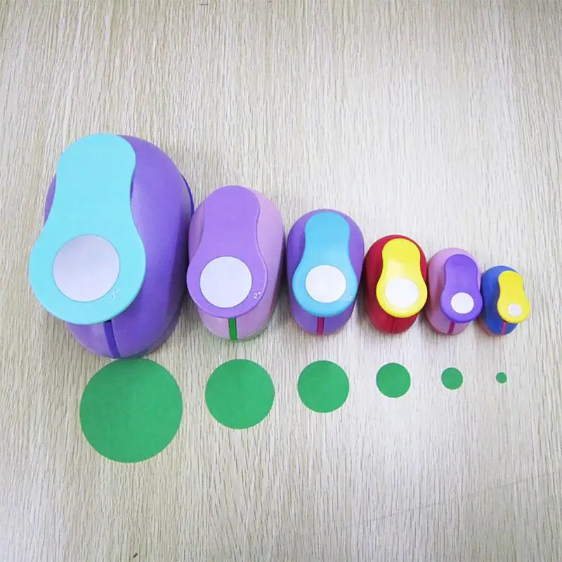 5cm 3.8cm 2.5cm forma rotonda craft punch set bambini manuale fai da te fori punzoni cortador de papel de scrapbook school circle punch