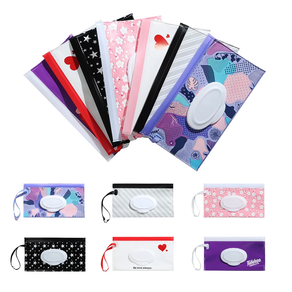 1 Máy Tính EVA Di Động Snap-Dây Đeo Mô Hộp Khăn Ướt Túi Flip Cover Đựng Mỹ Phẩm Túi Ngoài Trời Hữu Ích Xe Đẩy Cho Bé phụ Kiện