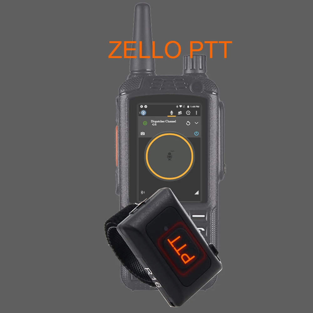 2020, беспроводная Bluetooth-кнопка громкой связи PTT Walkie Talkie для Android с низким энергопотреблением для работы Zello