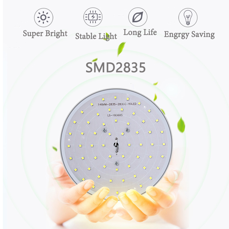 Superhelle Deckenleuchte, LED, 15–50 W, für den Innenbereich, Glanz-Panel-Lampe, Küche, Schlafzimmer, Wohnzimmer, Dekor, moderner 220 V-Deckenleuchter