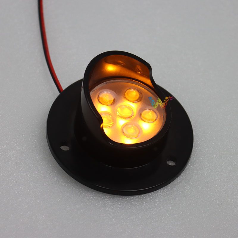 DC12V เส้นผ่านศูนย์กลาง 50 มม. สีเหลือง Amber Cluster สัญญาณการจราจรโมดูล Arrow Board Light