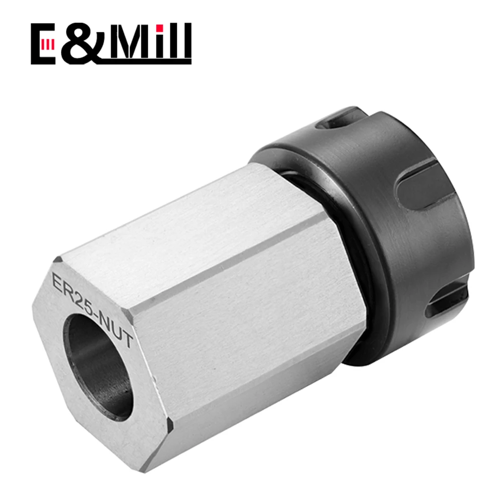 NEW Square ER25 ER32 ER40 Chuck Block Hard Steel Hex ER Spring Chuck Seat For CNC Lathe Engraving Cutting Machine Tool holder