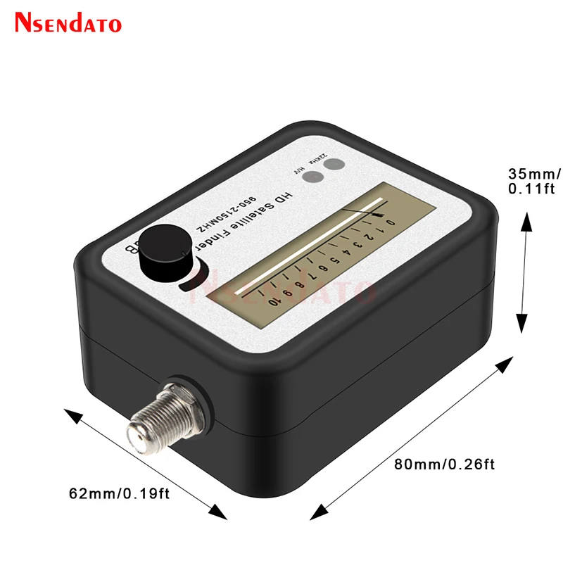 Màn Hình LCD Kỹ Thuật Số Satfinder Vệ Tinh Tìm Căn Chỉnh Tín Hiệu Đo Thụ Thể Cho Món Ăn Truyền Hình LNB Direc Kỹ Thuật Số Tín Hiệu Sát Tìm