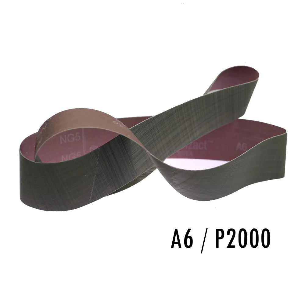 6 piezas 3M correa de lijado Trizact 237AA 762/686/915/1220/1500/1829/2000mm para pulido de acero inoxidable A3 A5 A6 A16 A30 A65