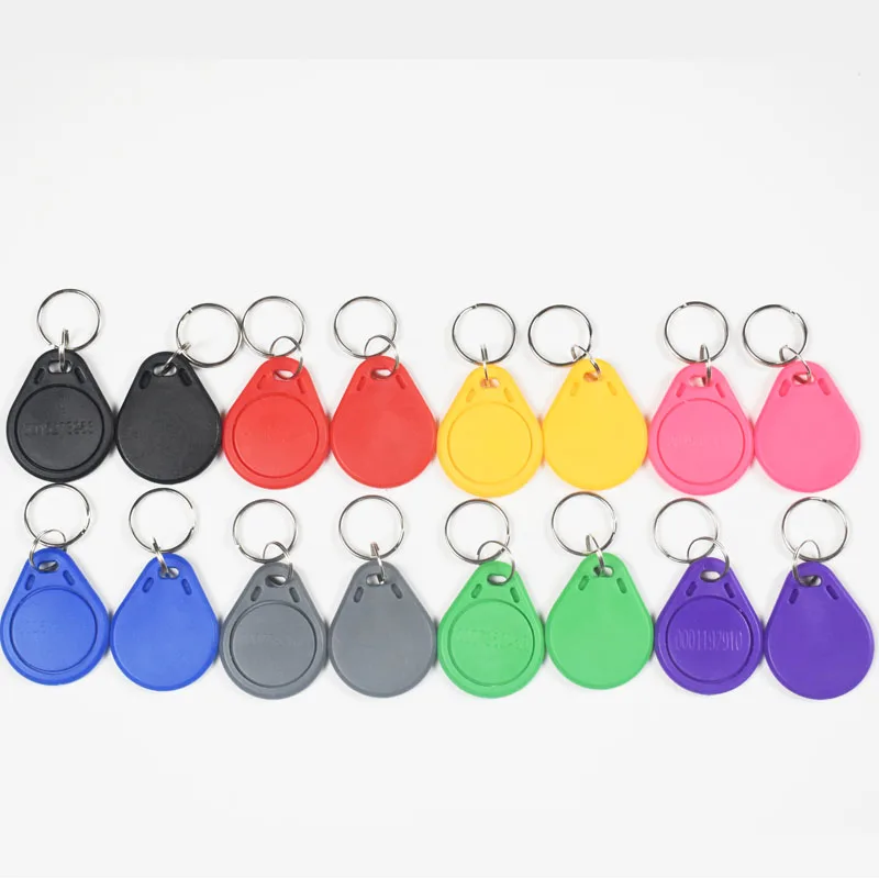 20 Cái/lốc RFID 125Khz Gần EM Chứng Minh Thư Đột Quyết TK4100 Thẻ Chìa Khóa Keyfobs Cho Điều Khiển Truy Cập Máy Chấm Công