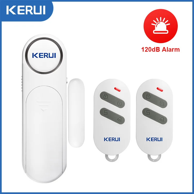 2022 KERUI Cửa Không Dây/Windows Cảm Biến Báo Động 300ft 120dB Chống Trộm Điều Khiển Từ Xa Thông Minh Dành Cho Trẻ Em Tủ An Toàn an Ninh Tại Nhà