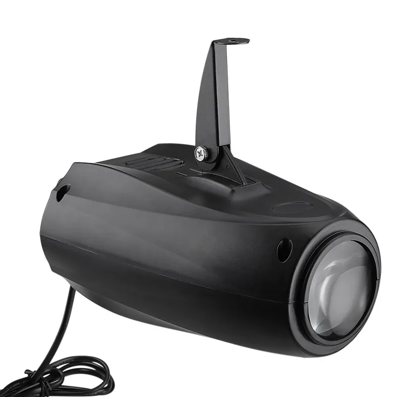 Fast Shipping 64/128LEDs Double Head Airship RGBW รูปแบบ Stage Effect Lighting โปรเจคเตอร์ DJ Disco Party ไฟ Led สําหรับ xmas