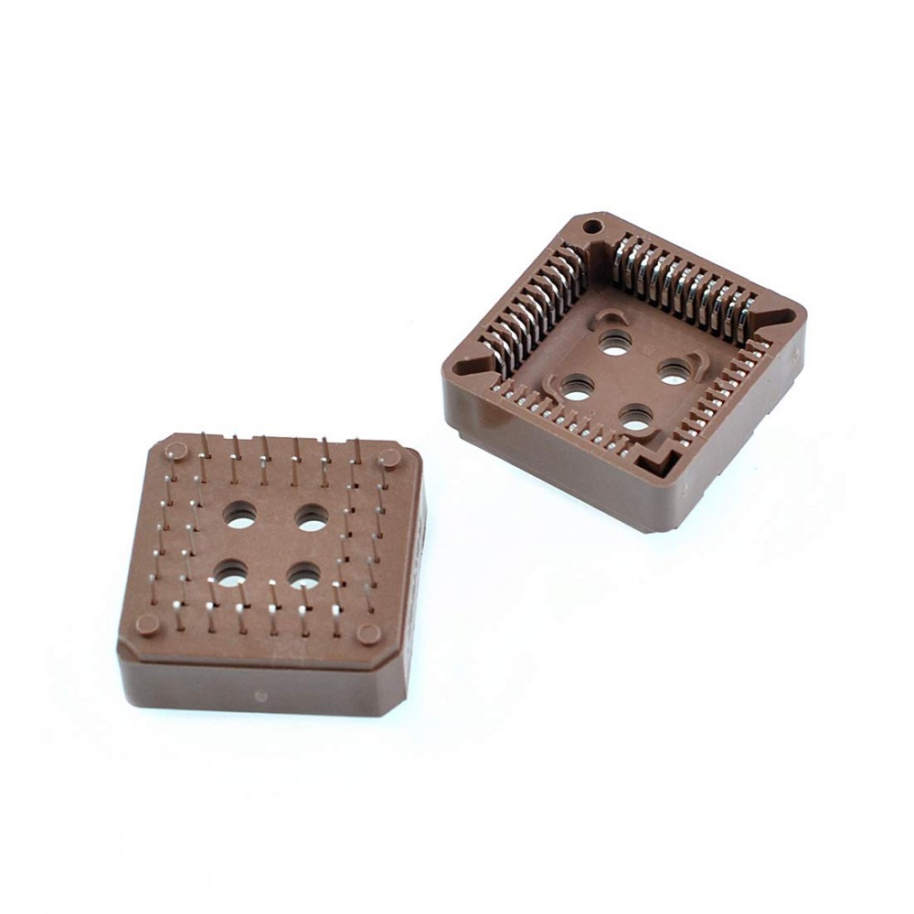 50 stücke PLCC IC Sockel 20P 28P 32P 44P 52P 68P 84P PLCC44 PLCC28 PLCC20 PLCC32 PLCC52 PLCC68 PLCC84 SMD DIP Adapter PLCC Konverter