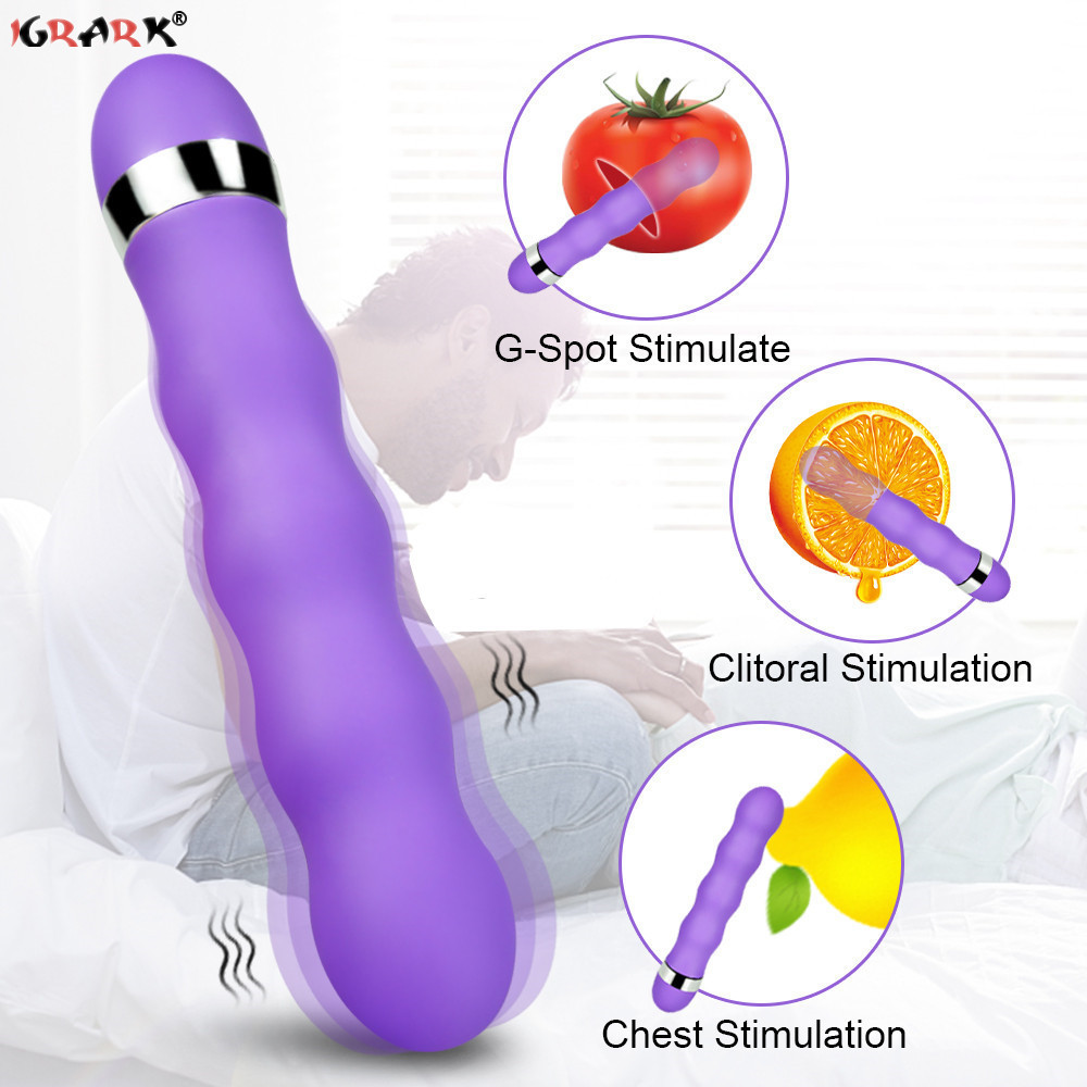 AV 스틱 진동기 Clitoris 항문 질 G-Spot 마사지 딜도 여성 자위대 섹스 토이 for 여성 레즈비언 성인 에로틱 제품