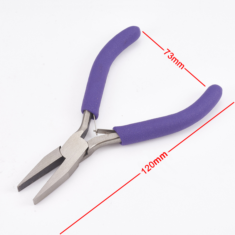 Bộ Trang Sức Kìm Dụng Cụ Trang Sức Làm Kìm Mũi Dẹt Đánh Bóng Trang Sức Dụng Cụ Làm 12x7.3x0.9cm