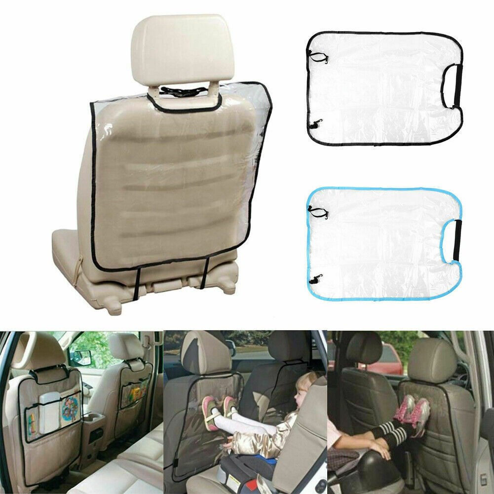 Car Back Seat Back Protector, Backrest Cover, Crianças Kick Mat, Mud Clean Acessórios, Protege Transparente, Anti-Kick Pad, Auto Part, bebê