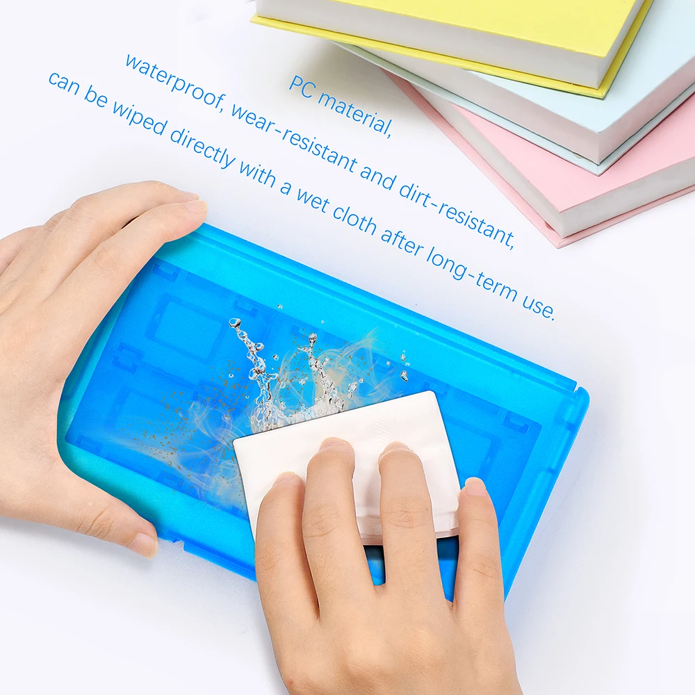 Con logotipo 24 en 1 funda rígida para tarjetas de juego para Nintendo Switch Oled caja de almacenamiento portátil Ns Lite funda protectora accesorios de viaje
