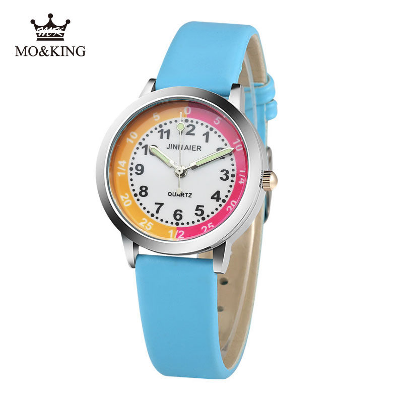 Marca superior bonito bebê único crianças meninos meninas crianças relógio de pulso de quartzo número relógio presentes pulseira sinoked relojes relógio
