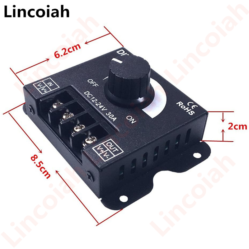 DC 12 V-24 V LED Dimmer Schalter 30A 360 W Spannung Regler Einstellbare Controller Für 5050 LED Streifen Licht Lampe LED Dimmen Dimmer