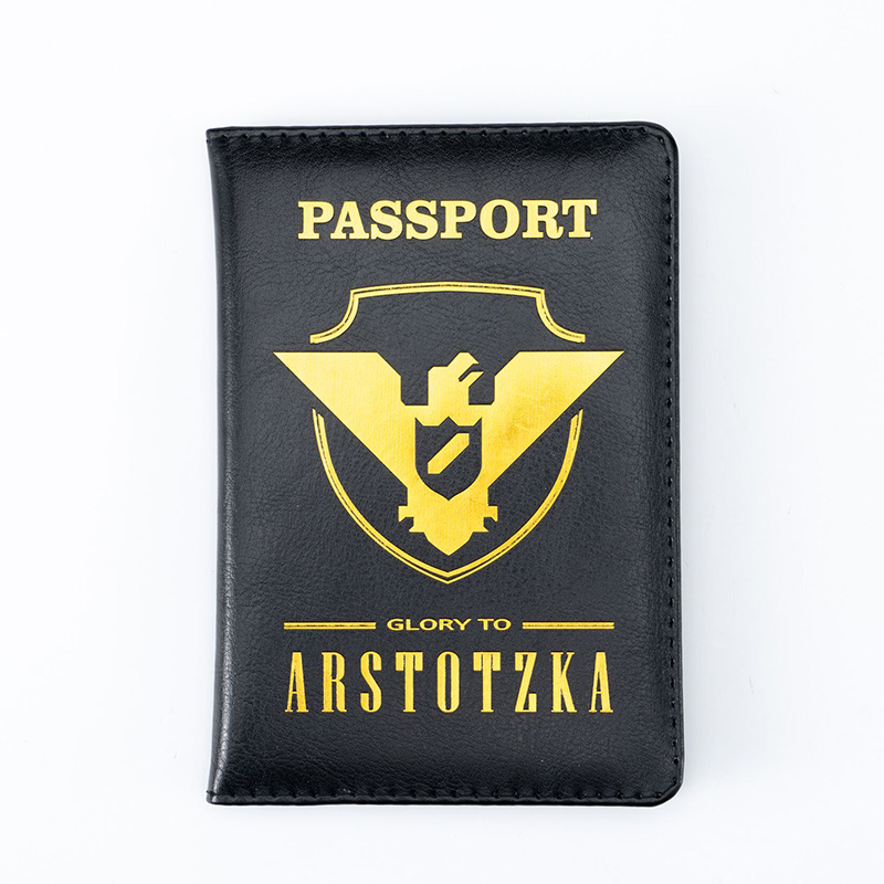 Capas de couro PU para porta-passaporte para passaportes Glory To Arstotzka