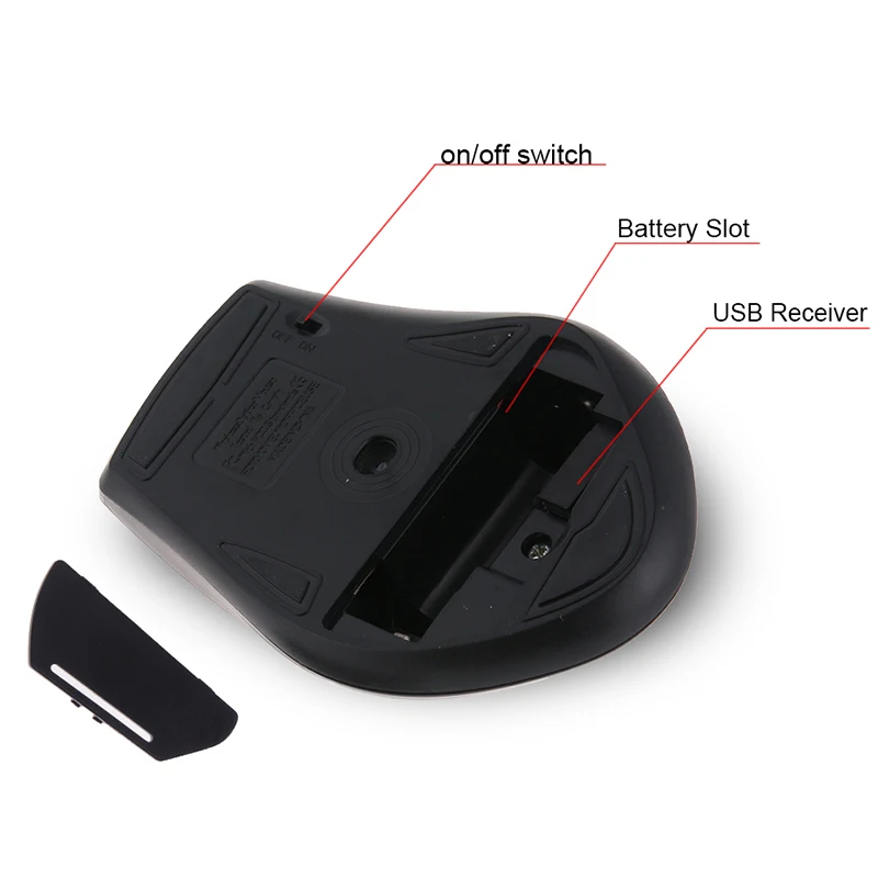 2,4 GHz Drahtlose Optische Maus für PC Gaming Laptops Spiel 6 Tasten Drahtlose Mäuse mit USB Empfänger Drop Shipping Computer maus
