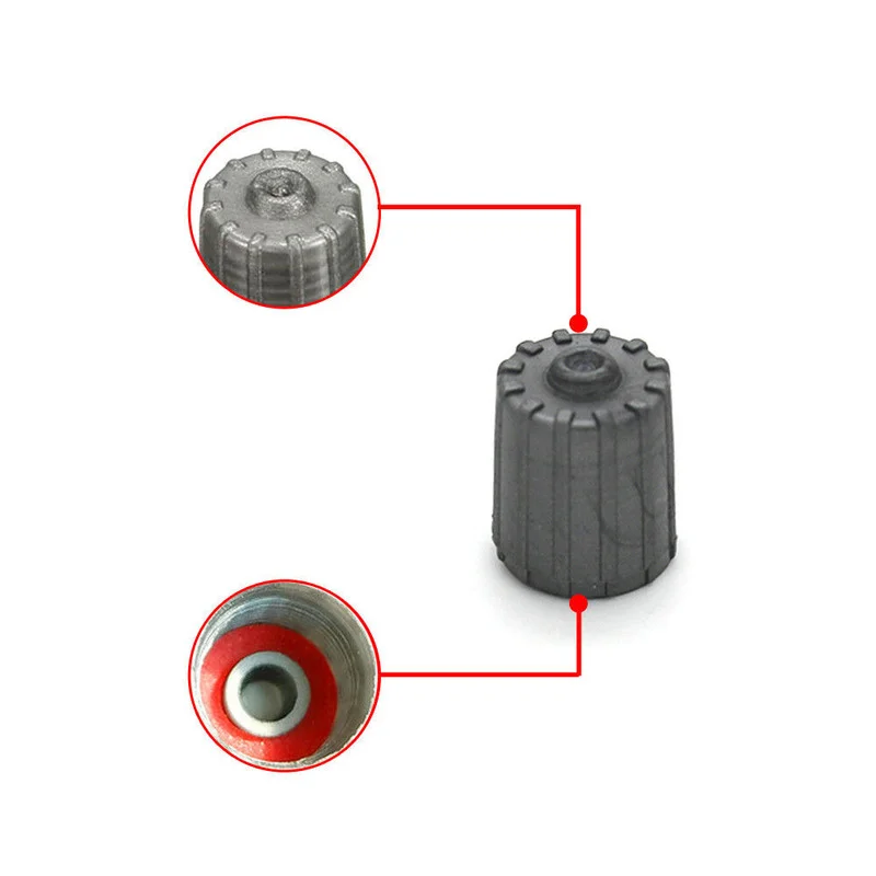 10 Chiếc Xám Sáng Tạo Bắt Sóng Lốp Van Thân Mũ TPMS Lốp Xe Nắp Có Gioăng Đa Năng Nylon Bên Ngoài Các Bộ Phận Xe Ô Tô phụ Kiện