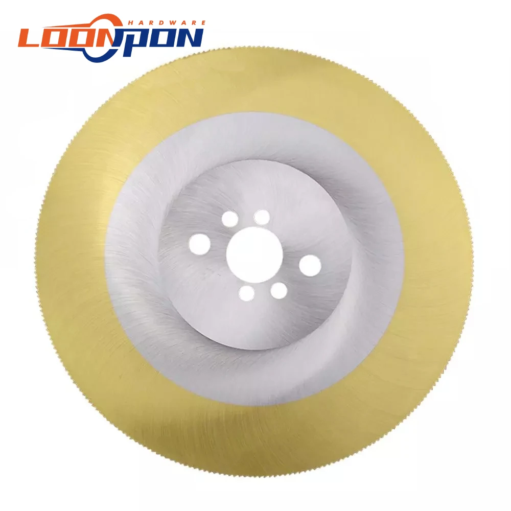 250 Mm HSS Circular Saw Blade Timah Berlapis Baja Tembaga Besi Logam Aluminium Pemotong Pipa