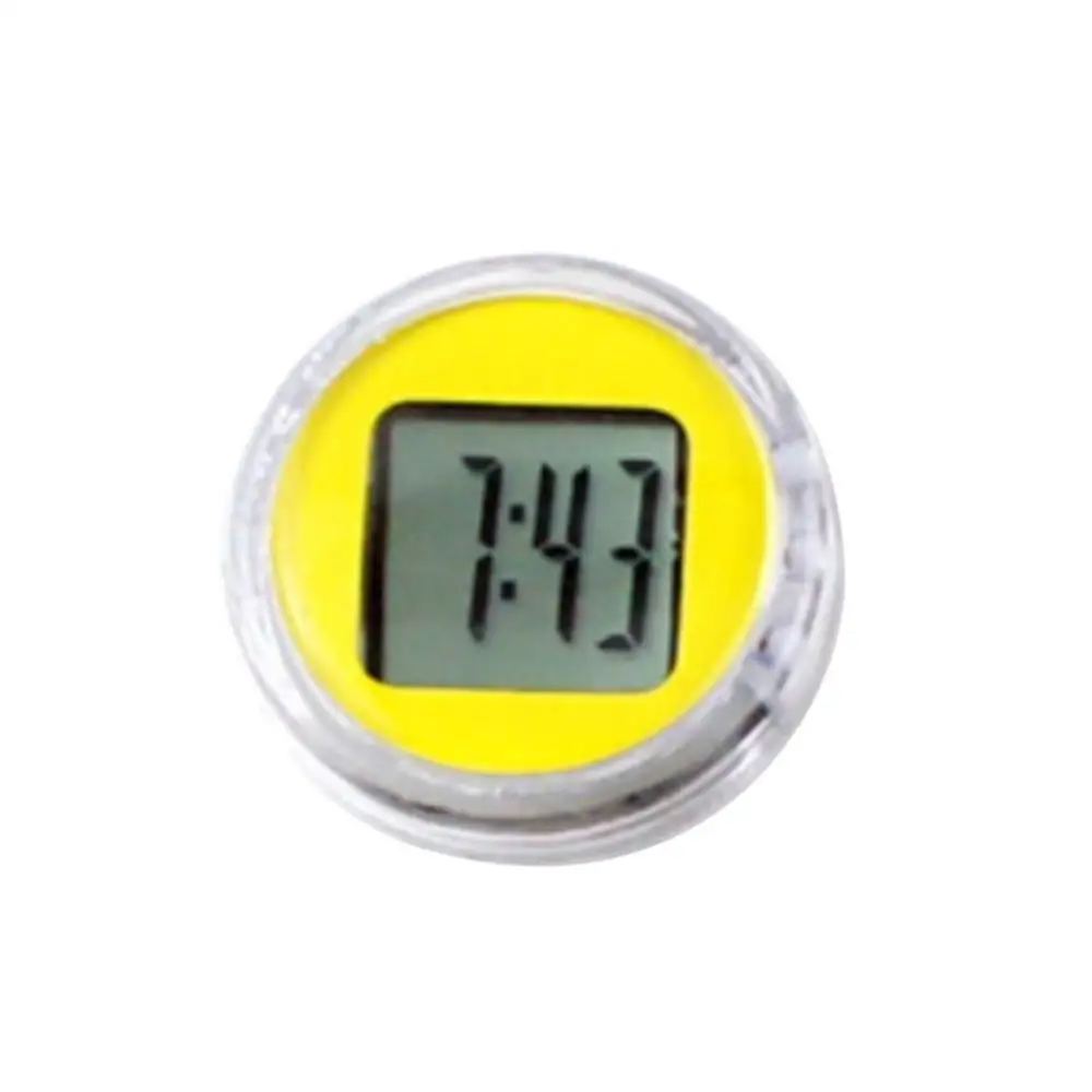 Mini reloj Universal impermeable para motocicleta y bicicleta, reloj con pantalla Digital adhesiva, decoración de oficina, accesorios interiores de automóviles