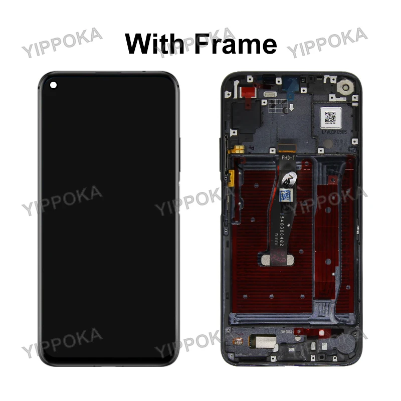 Para huawei honor 20 display lcd digitador da tela de toque para huawei nova 5t lcd YAL-L21 YAL-AL00 YAL-L71 display peças reposição