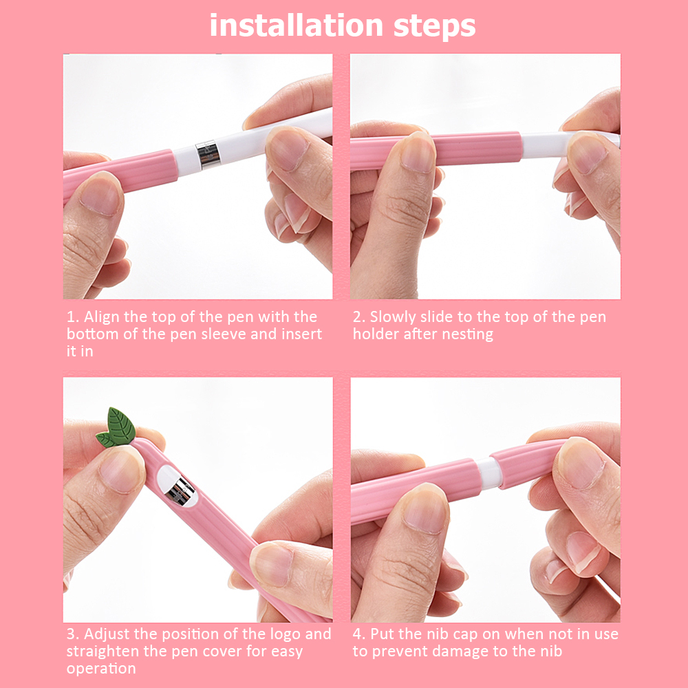 Dễ Thương Quả Dẻo Silicone Dành Cho Apple Bút Chì 1st 2nd Thế Hệ Vỏ Bảo Vệ Cho Apple Bút Chì 1 2 Rau Củ Silicone Trường Hợp