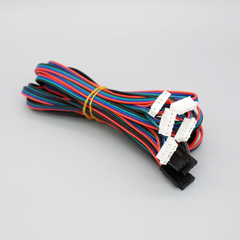5ชิ้น/ล็อต3D ชิ้นส่วนเครื่องพิมพ์ Stepper Motor Cable 1M/2M 2.54 4pin-XH2.0 6pin สำหรับ Stepper Motor สายตัวเชื่อมต่อ