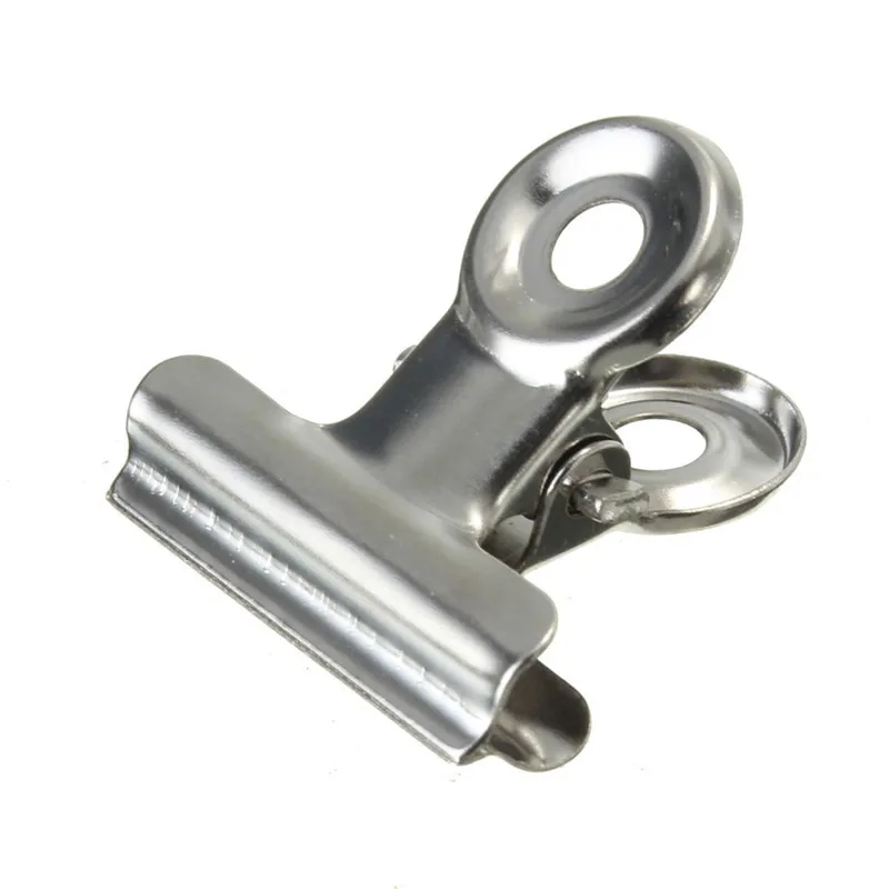 Clip per raccoglitori di documenti in carta per ufficio in metallo tono argento da 10 pezzi convenienti 22mm