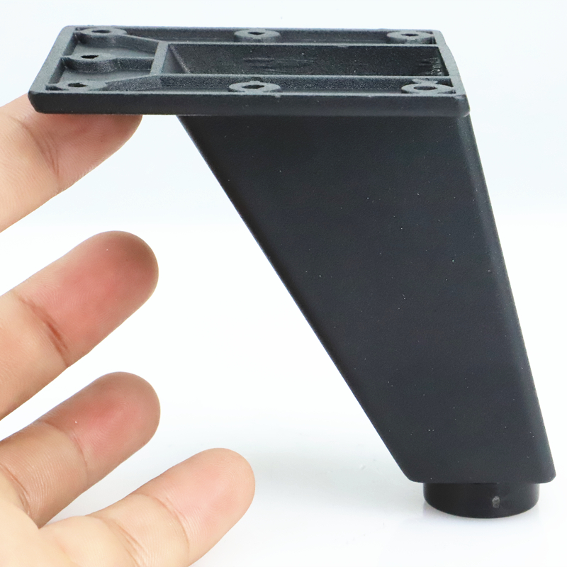 Черно-белые регулируемые квадратные ножки для мебели