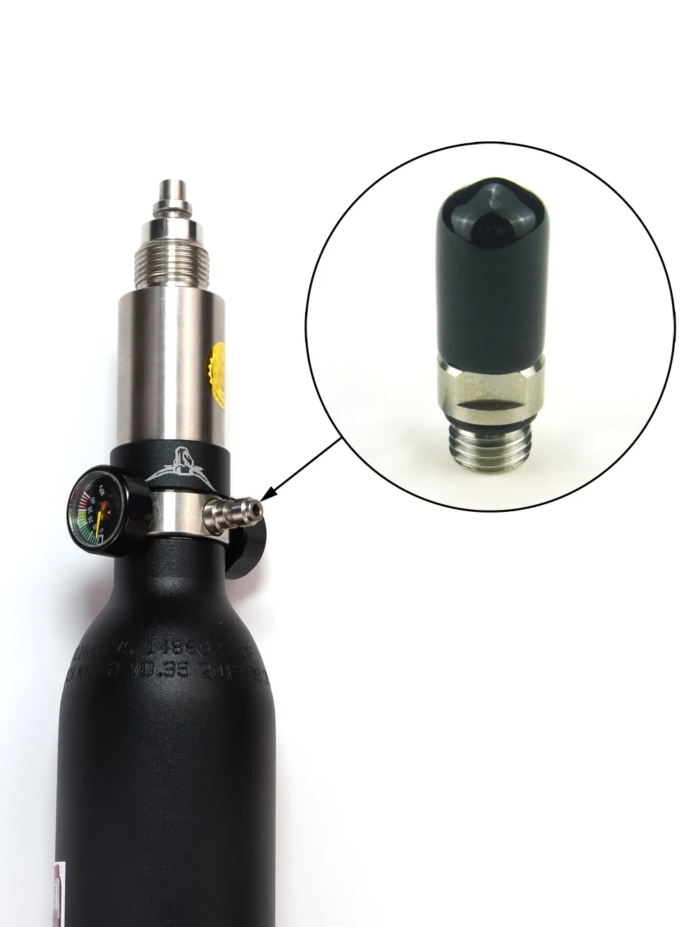 Aço inoxidável macho plugue rápido com One Way Válvula de retenção, Preencha o bico, M8 x 1 Thread, regulador do tanque de ar, novo, 8mm