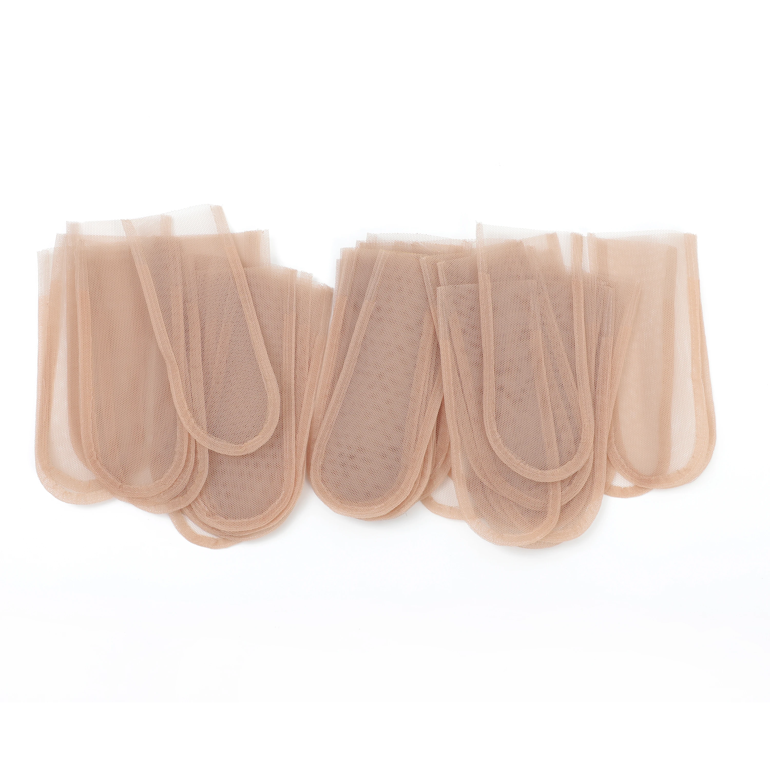Transparent Lace 4x4 Lace Net for Making Closure 5pcs Swiss Lace Closure Base Foundation Wig Accessories for Making Wigs
