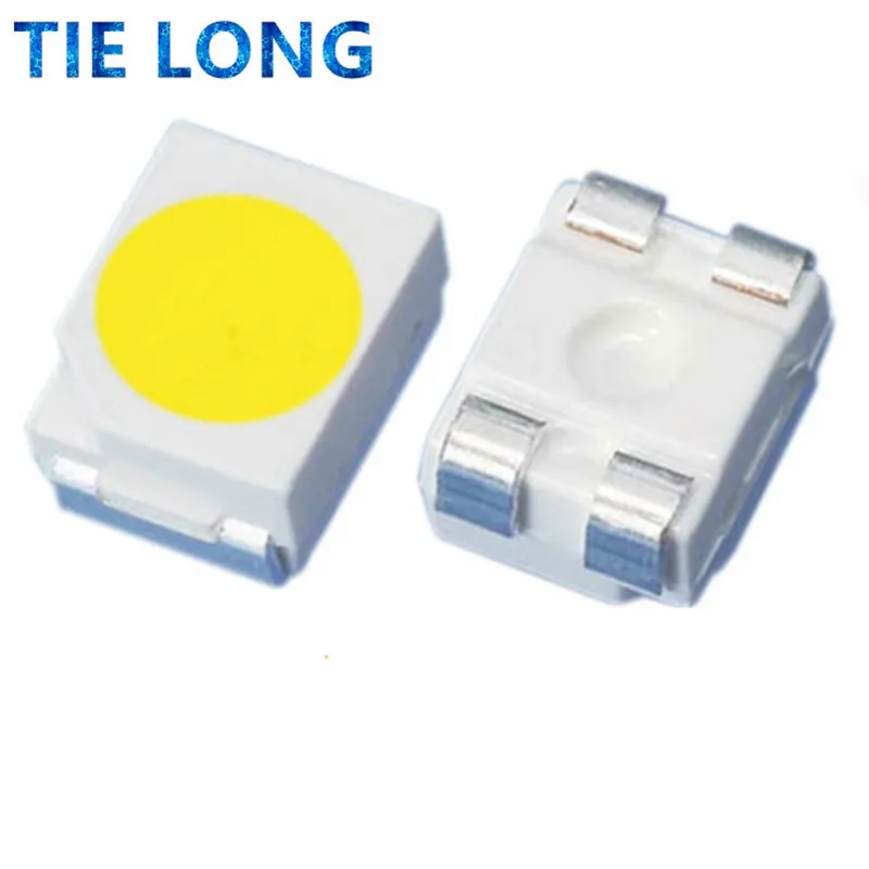 100pcs 3528 1210 SMD LED 흰색/따뜻한 흰색 SMD LED 매우 밝은 흰색 빛 다이오드 빨간색 녹색 파란색 노란색